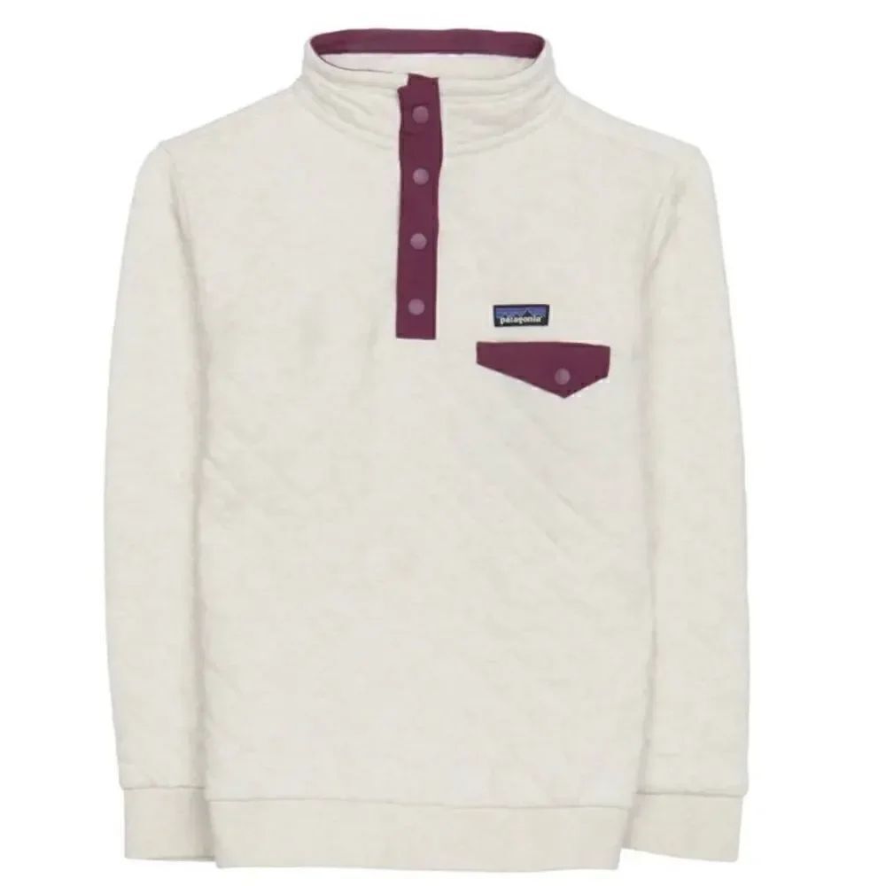 Patagonia Kids Snap T Quilted Organic Cotton Pullover Top Sweatshirt Unisex